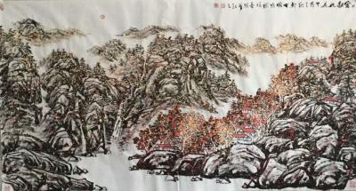 马培童日记-马培童作品，国画：焦墨焦彩的相遇，品的是心韵，醉的是墨彩，一方暖阳给予的是温暖，【图6】