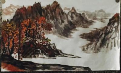 陈秀梅日记-把自己两年前的作品拿出来晒晒 国画 山山水水 风景是画 画亦是风景 大家海涵  【图6】