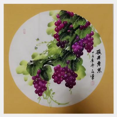 党文军日记-新作《硕果累累》《玉液飘香》，四尺斗方68×68cm，作者党文军【图3】