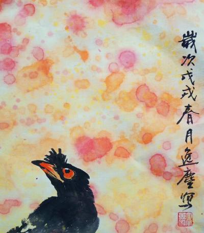 高勇利日记-高勇利，国画《繁花似錦》，30*30cm，軟片未裝裱【图1】