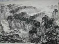 艺术家于立江日记:丈六国画山水《燕山雄风》，接近完成，贴图创作过程以纪念
于【图2】