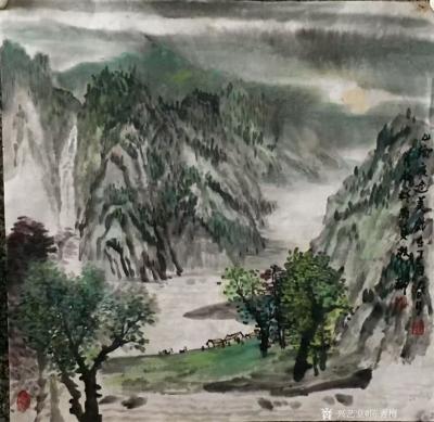 陈秀梅日记-《秋山余晖胜朝霞》《山乡春意》
很久没晒画了，近期画的小斗方，与大家分享一下，【图3】