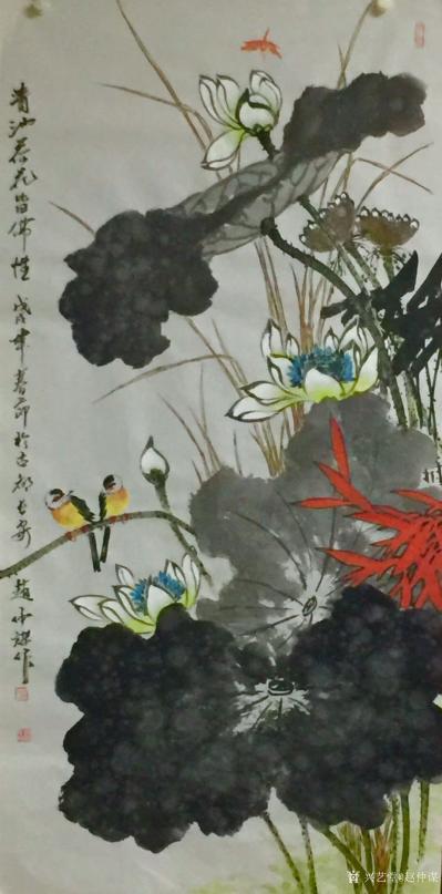 赵仲谋日记-国画花鸟《清池春花皆佛性》《出淤泥而不染》
赵仲谋【图2】