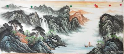 李振军日记-源远流长，客厅山水画，【图1】