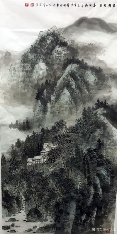 蒋元生日记-国画山水画《清泉石上流》《苗嶺春色》，敬请欣赏，欢迎订制【图2】