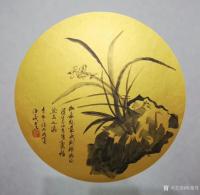 艺术家朱德茂日记:今作国画小品梅兰竹菊四幅：
  《梅》～“墙角数枝梅，凌寒【图0】