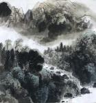 蒋元生日志-《每日一画》国画山水画《雨后听泉声》，祝福各位观众家庭幸福，【图1】