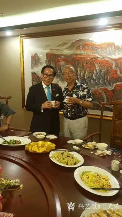 田光荣生活-为促进大陆和香港文化交流，5月18日张哥张懂事长、我的恩师清华美院陈荣教授、和国【图3】