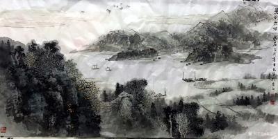 蒋元生日记-每日一画：国画山水画《太湖美》，敬请欣赏【图1】