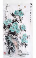 艺术家袁峰日记:近期国画花鸟画作品《富贵吉祥》，《玉兰笑对艳阳天，春光占尽倍【图1】