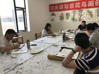 甘庆琼生活-清华大学美术学院中国书画名家专项课题高级研修班*甘庆琼工作室2017届(2)班第【图3】