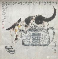 艺术家金新宇日记:金氏画壶，天下一壶，见者有福，与桂林猫王王大师合作。王大师擅【图0】