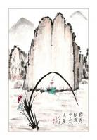 艺术家秦发艺日记:国画山水画《因为坚强，而更美丽。》
【老琴表意画】
校友【图0】