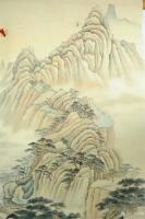 艺术家韩梅日记:仿古山水画《山居图》，配局部特写，刚画完，尚未落款，请欣赏，【图3】