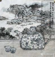 艺术家金新宇日记:金氏画壶，见者有福，《酒中乾坤大，壶外故事多》，有幸与中国美【图0】