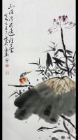 艺术家曹金华日记:清新写意国画荷花系列作品，尺寸69*34cm，【图0】