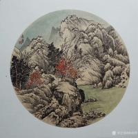 艺术家高勇利日记:国画山水画斗方一组，50*50cm，欢迎订制【图2】