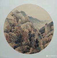 艺术家高勇利日记:国画山水画斗方一组，50*50cm，欢迎订制【图3】