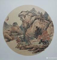 艺术家高勇利日记:国画山水画斗方一组，50*50cm，欢迎订制【图5】