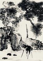 艺术家叶仲桥日记:三天画了这张作品，国画《松鹤长青》，也算是我的大收获了。配绘【图0】