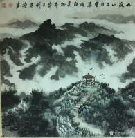 艺术家刘应雄日记:刘应雄新潇湘八景山水画新作选。
《万里江山朝九巅》，《湘江【图4】