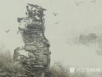 艺术家陈刚日记:近作《海之歌》，国画山水画作品，附局部肌理小结构处理【图1】