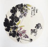 艺术家田革祥日记:国画花鸟画小品《小暑风催早豆熟》，《夏至蕉花正当时》，50*【图0】