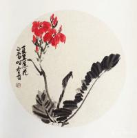 艺术家田革祥日记:国画花鸟画小品《小暑风催早豆熟》，《夏至蕉花正当时》，50*【图1】