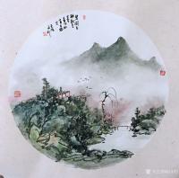 艺术家赵永利日记:天气太热，避暑去。《碧涧生潮朝至暮 青山如画古犹今》《心远方【图0】