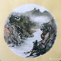 艺术家赵永利日记:天气太热，避暑去。《碧涧生潮朝至暮 青山如画古犹今》《心远方【图2】