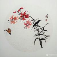 艺术家高勇利日记:国画花鳥小品一组《鳶尾》《紫藤》《卷丹》《凌霄》《枇杷》《芙【图1】