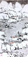 艺术家龚光万日记:天太热，来两幅国画雪景，降降暑，【图0】