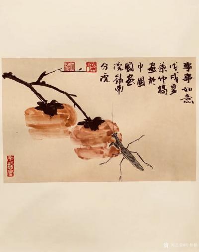 叶仲桥日记-每天一画，《事事如意》，38*28cm，戊戍夏叶仲桥画于中国国画院岭南分院。时桌【图1】