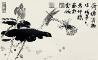 艺术家叶仲桥日记:每天一画：《荷塘清趣》国画花鸟画，规格38*28cm ，请欣【图0】