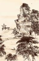 艺术家叶仲桥日记:每天一画《大美肇庆》初稿，规格58*34，国画写意山水画，请【图1】