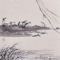 艺术家徐家康日记:国画写意画《新春》，苏州画家王根法老师鼓励：“柳条的飘动，有【图3】