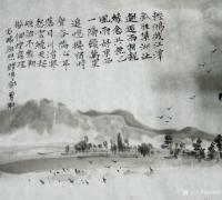 艺术家高勇利日记:国画水墨山水画《前人詩意》尺寸33*45cm軟片。《贈傅都曹【图2】