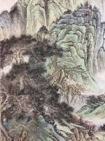 艺术家刘传军日记:308号作品《绿水青山气象新》，仿古山水画，绿水青山新气象。【图3】