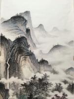 艺术家李伟成日记:新完成订单两幅仿古山水画，请欣赏【图2】