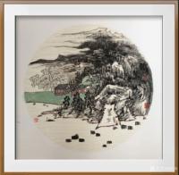 艺术家郎祎日记:国画山水画小品《塞北幽居》尺寸60*60cm，“中国传统的留【图2】