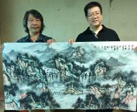 艺术家刘应雄日记:邓文胜大律师订制的4幅国画山水畫完成，《仙山神韵》《南岳晨曦【图5】