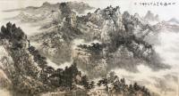 艺术家郎祎日记:《山雨过后》《早渔图》《山水清音》，国画山水画近作，尺寸68【图1】