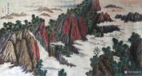 艺术家崔宁日记:国画山水画作品《黄山云海》《祥云绕翠峰》《天池》《气势磅礴》【图2】