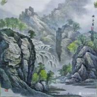 艺术家卢俊良日记:国画山水画《春风万里》尺寸100X220，《一江春水》尺寸1【图2】