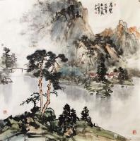 艺术家赵永利日记:《溪静云生石》，《春晓》，《登高放眼》，《水曲山如画，溪虚云【图1】