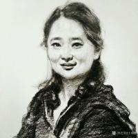 艺术家王晓鹏日记:人物速写作品《杏花村女孩》，画面为山西汾阳杏花村女孩魏鲜艳霞【图1】