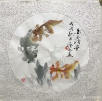 艺术家冯增木日记:近期创作的国画小品《同乐》，《金玉满堂》，《乐无涯》，尺寸斗【图2】