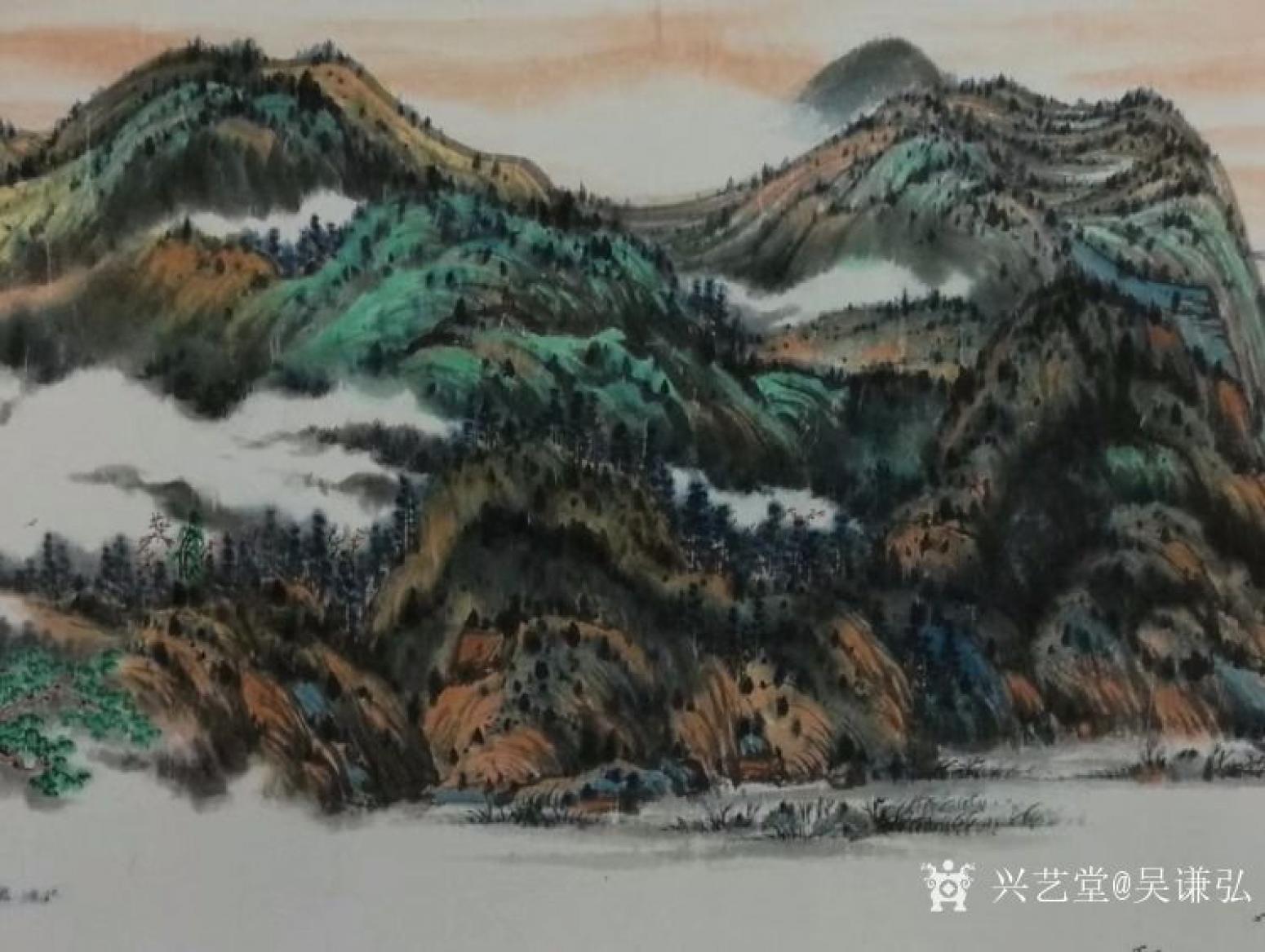 吴谦弘国画作品《锦绣江山》【图4】