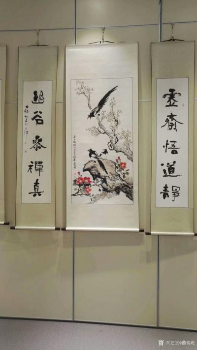 曲锡旺收藏-天津作家书画艺术展，昨天（9月25日）在天津文学艺术展览馆布展完毕，将择日开幕。【图3】