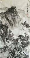 艺术家胡宝成日记:国画山水画《云山清音》，尺寸六尺山水180*97cm。国画山【图0】